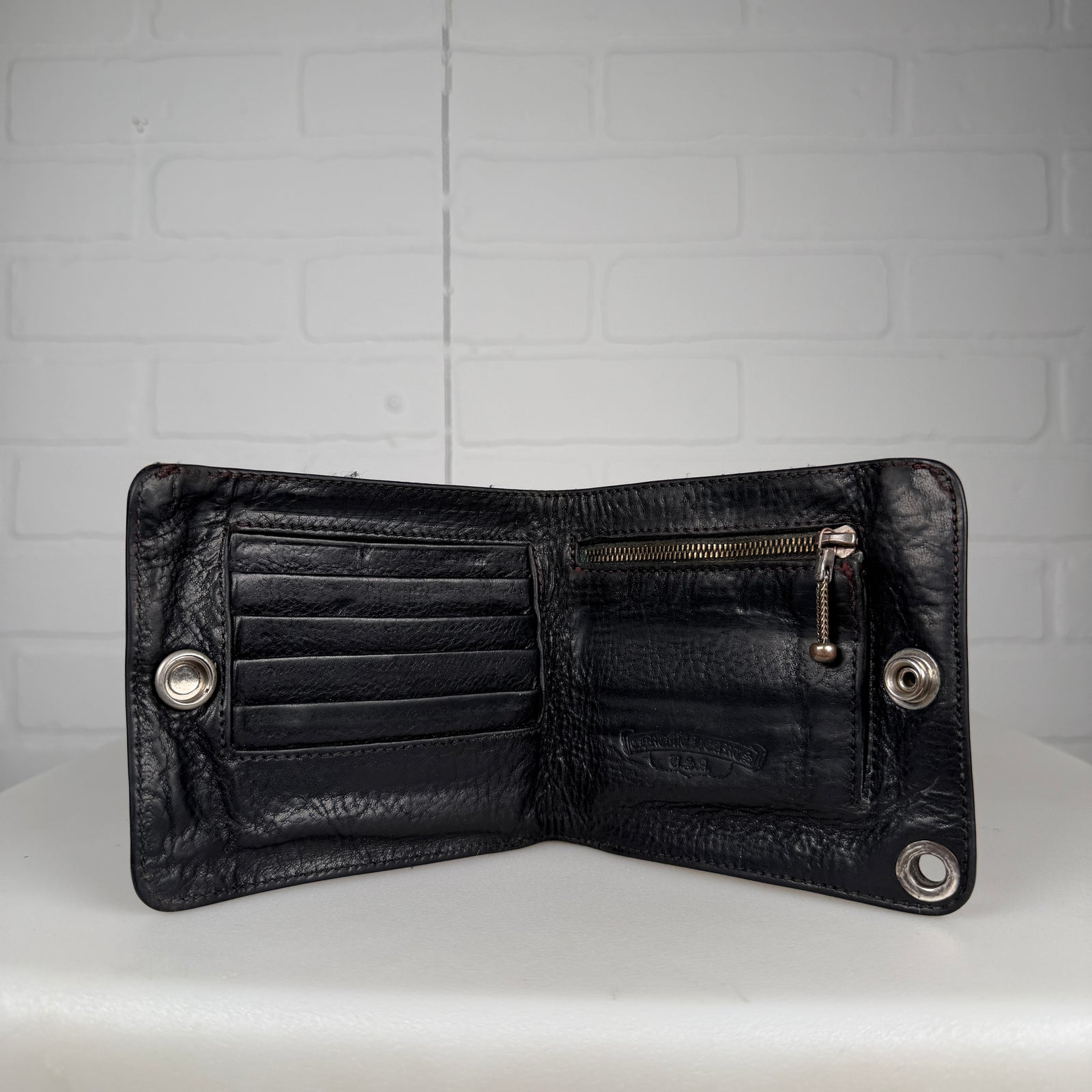 Chrome Hearts Cross Button Bifold Wallet