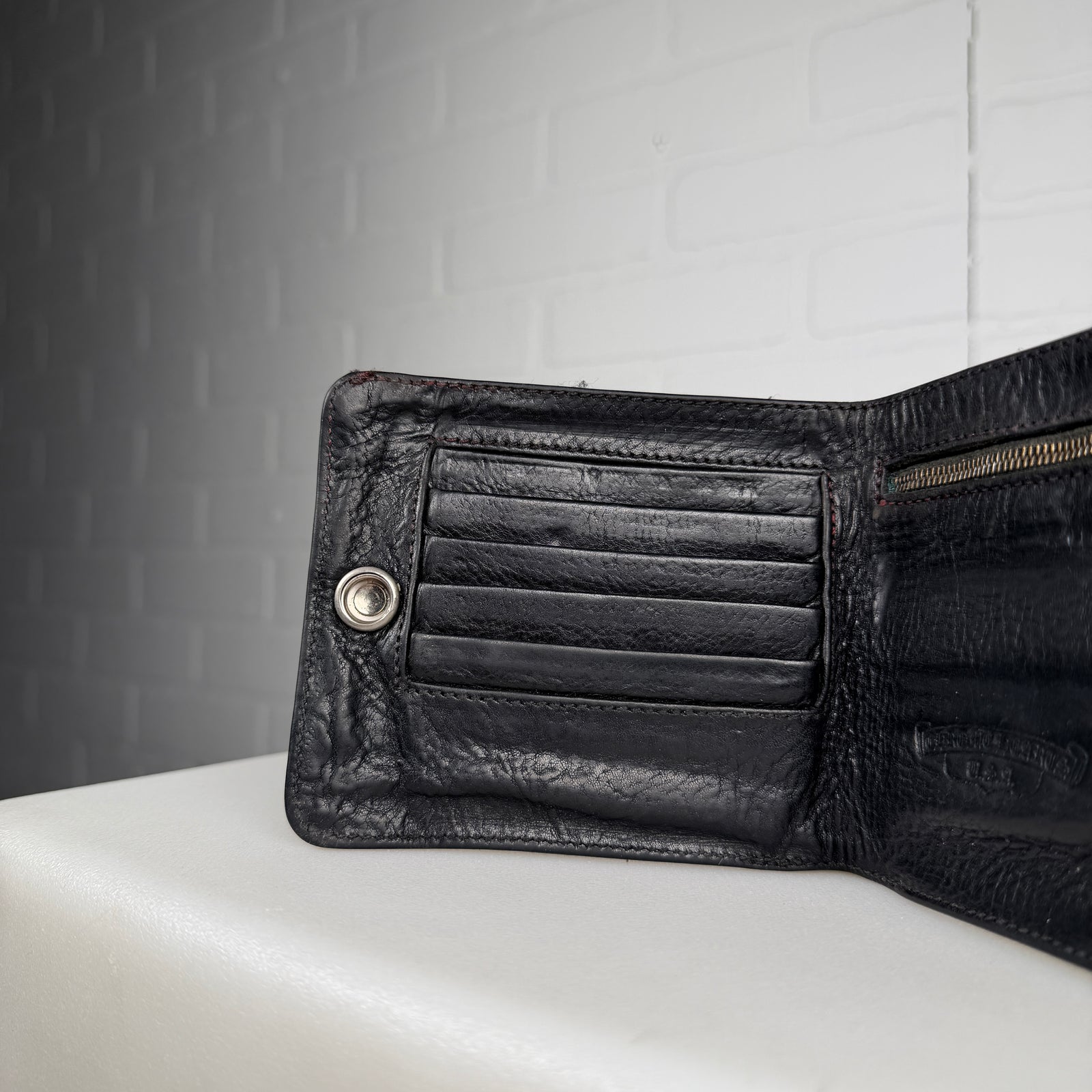 Chrome Hearts Cross Button Bifold Wallet