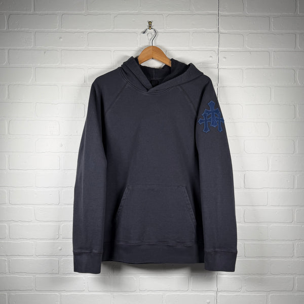 Chrome Hearts Blue Triple Cross Patch Paper Jam Hoodie