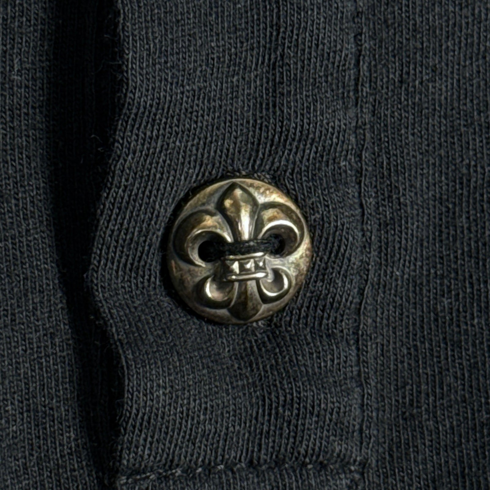 Chrome Hearts Fleur Button Henley Long Sleeve