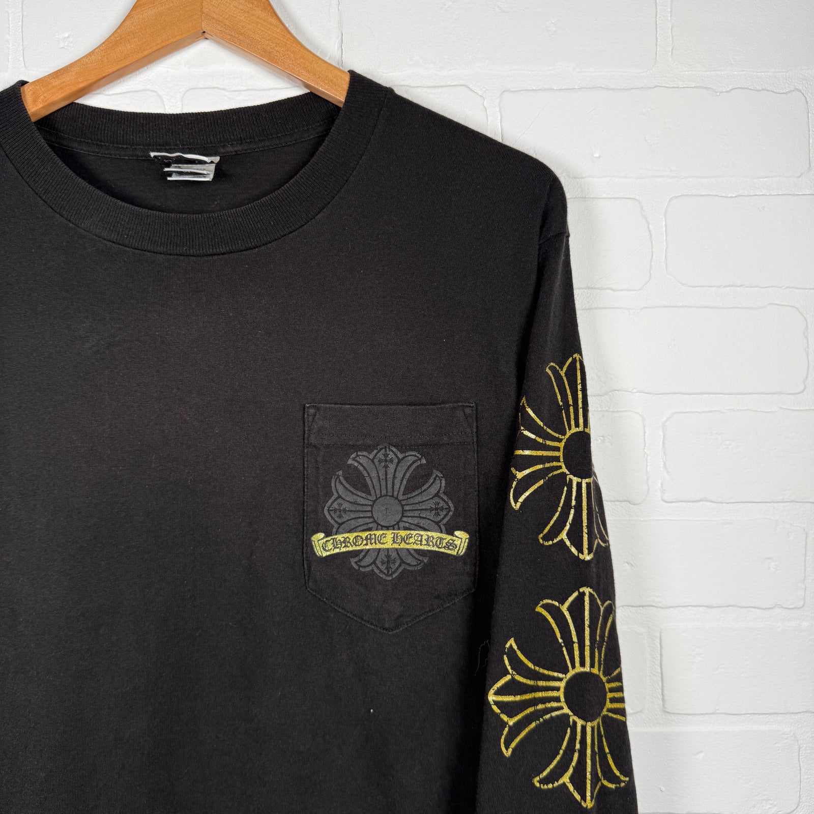 Chrome Hearts Vintage Gold Horseshoe Long Sleeve