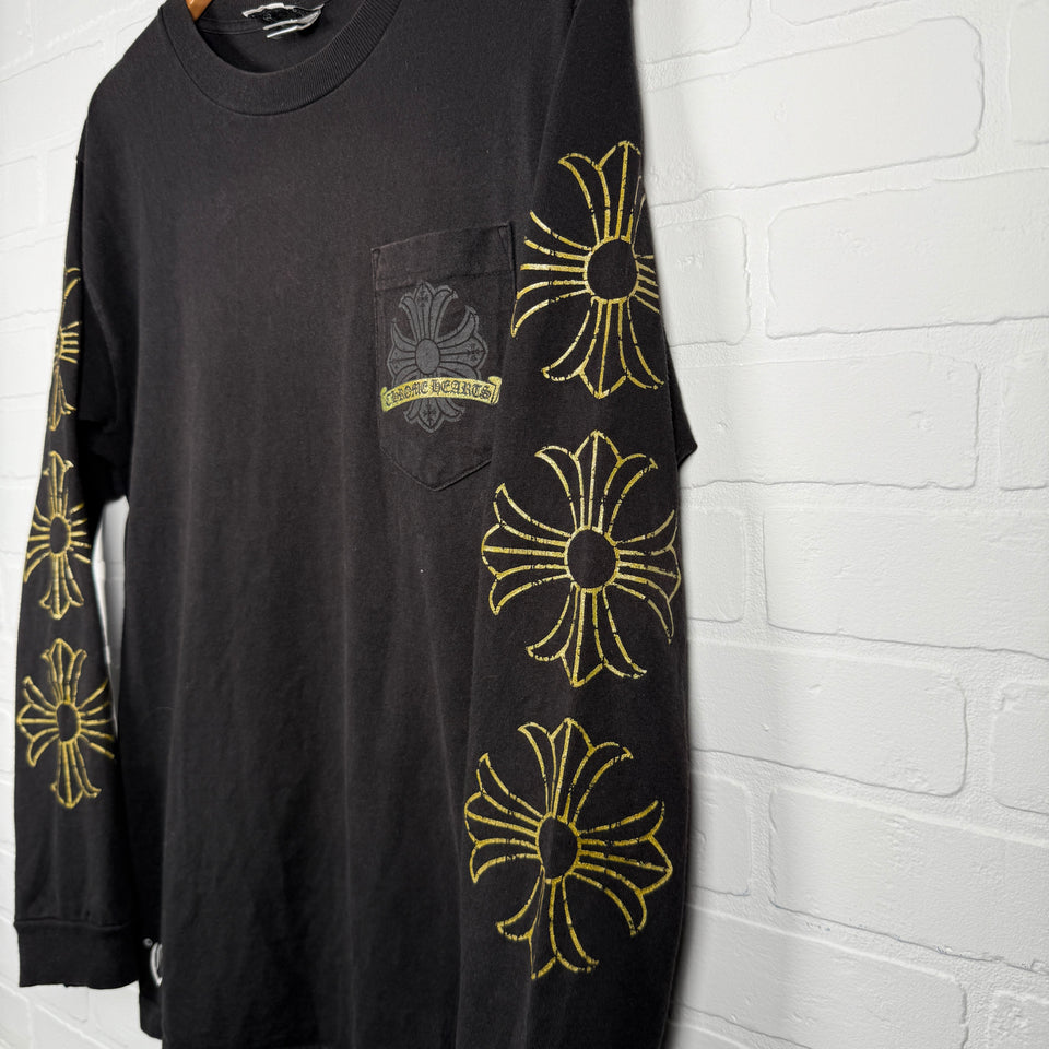 Chrome Hearts Vintage Gold Horseshoe Long Sleeve