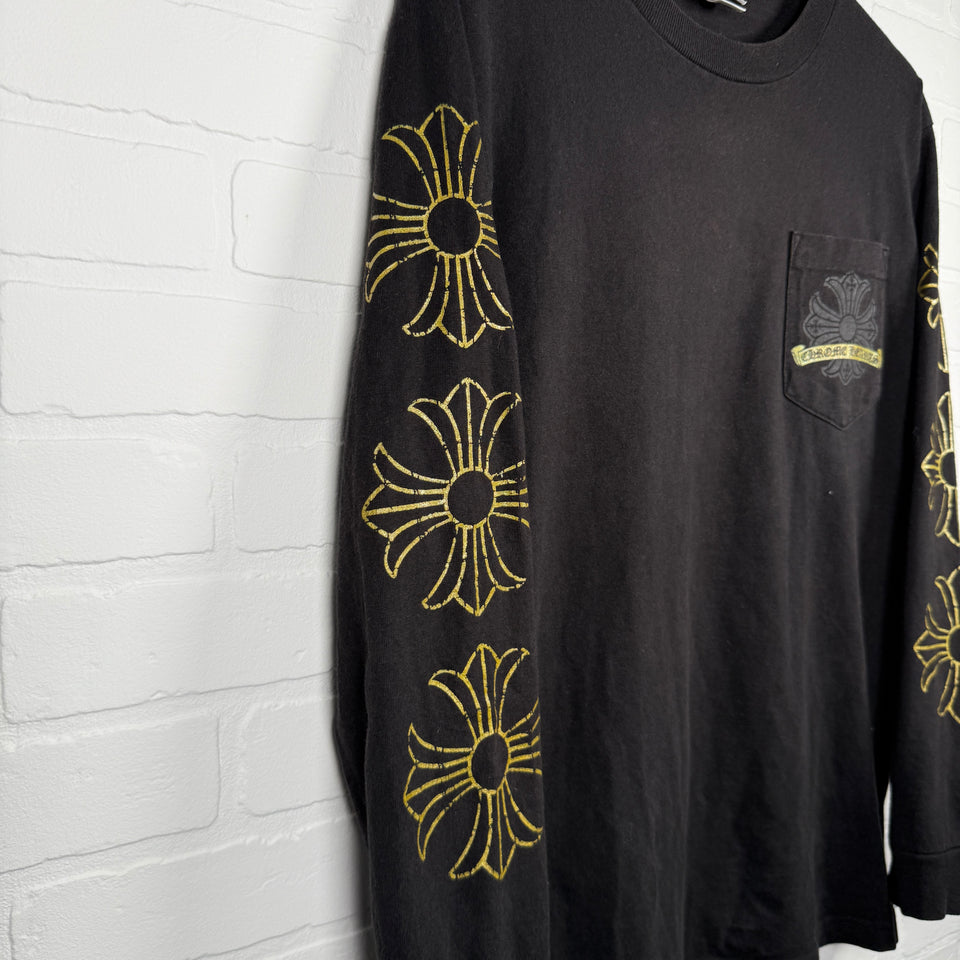 Chrome Hearts Vintage Gold Horseshoe Long Sleeve