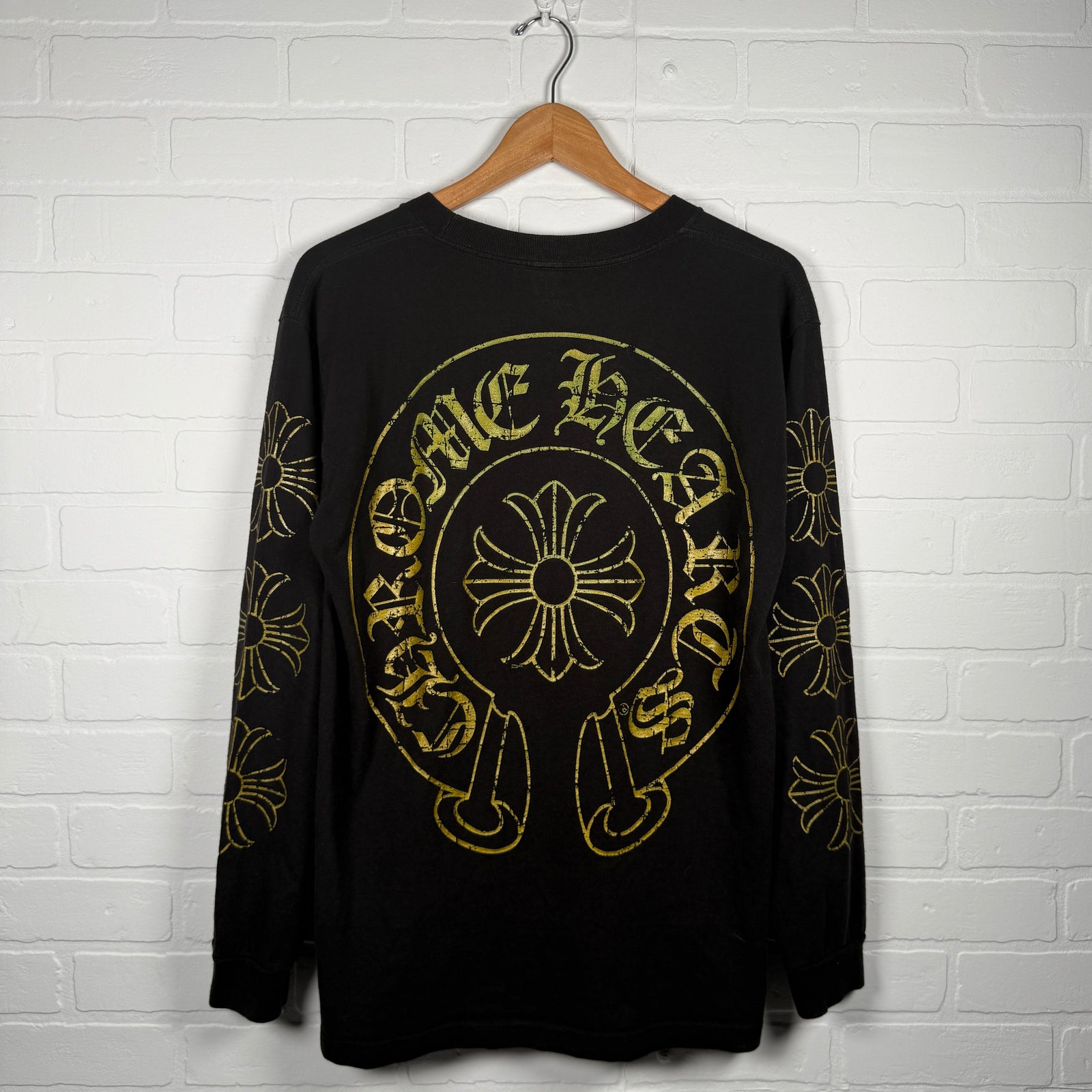 Chrome Hearts Vintage Gold Horseshoe Long Sleeve