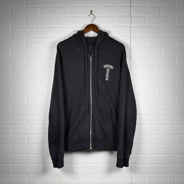 Chrome Hearts T-Bar Logo Zip Up Hoodie