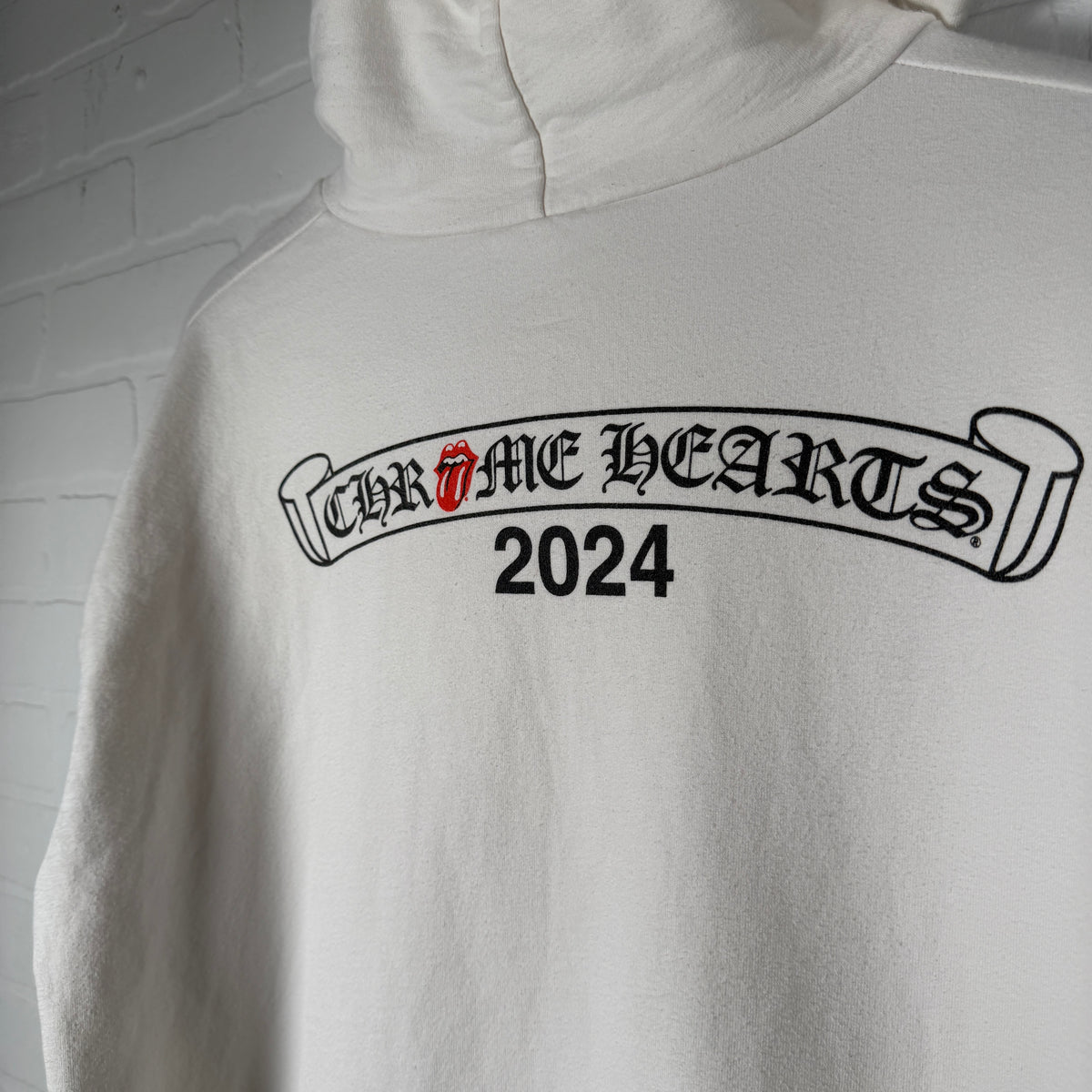 Chrome Hearts The Rolling Stones New York 2024 Exclusive Scroll Logo Hoodie