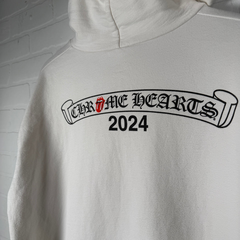Chrome Hearts The Rolling Stones New York 2024 Exclusive Scroll Logo Hoodie