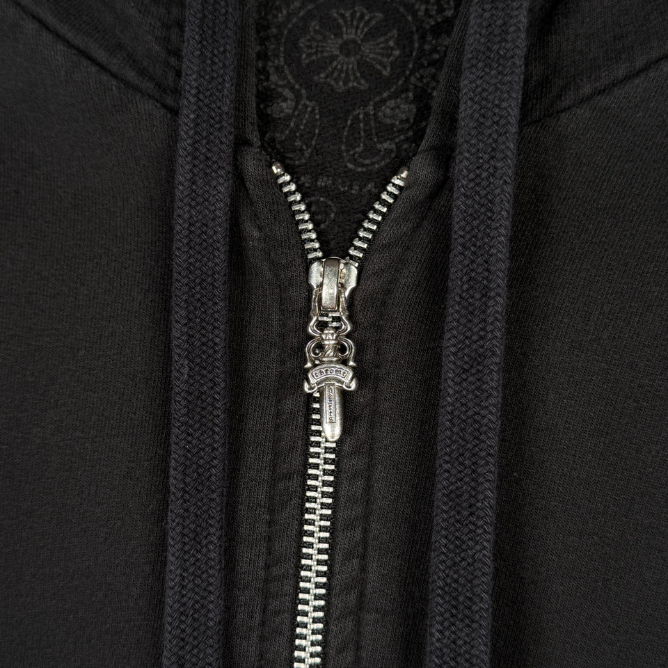 Chrome Hearts T-Bar Logo Zip Up Hoodie