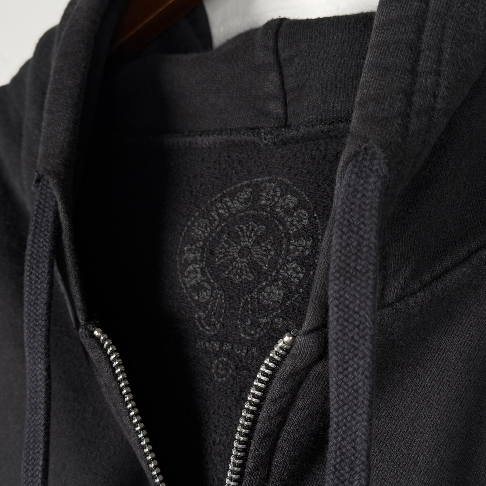 Chrome Hearts T-Bar Logo Zip Up Hoodie