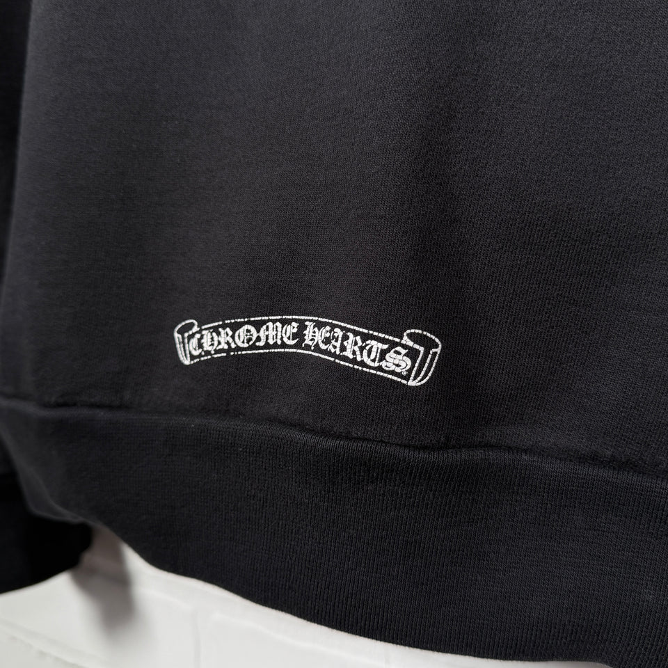 Chrome Hearts T-Bar Logo Zip Up Hoodie