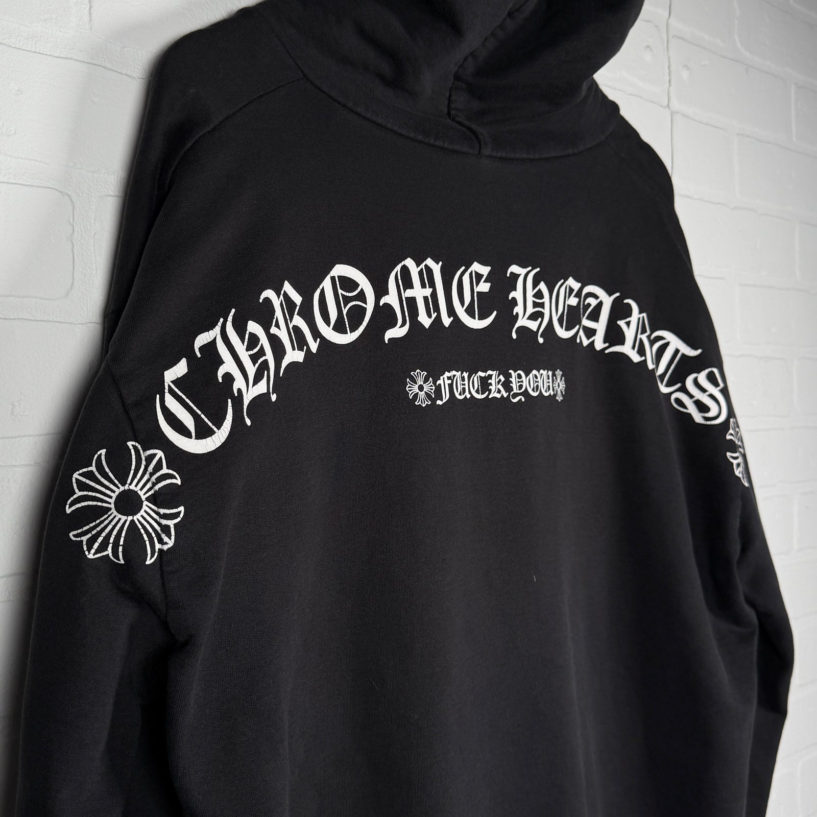 Chrome Hearts T-Bar Logo Zip Up Hoodie