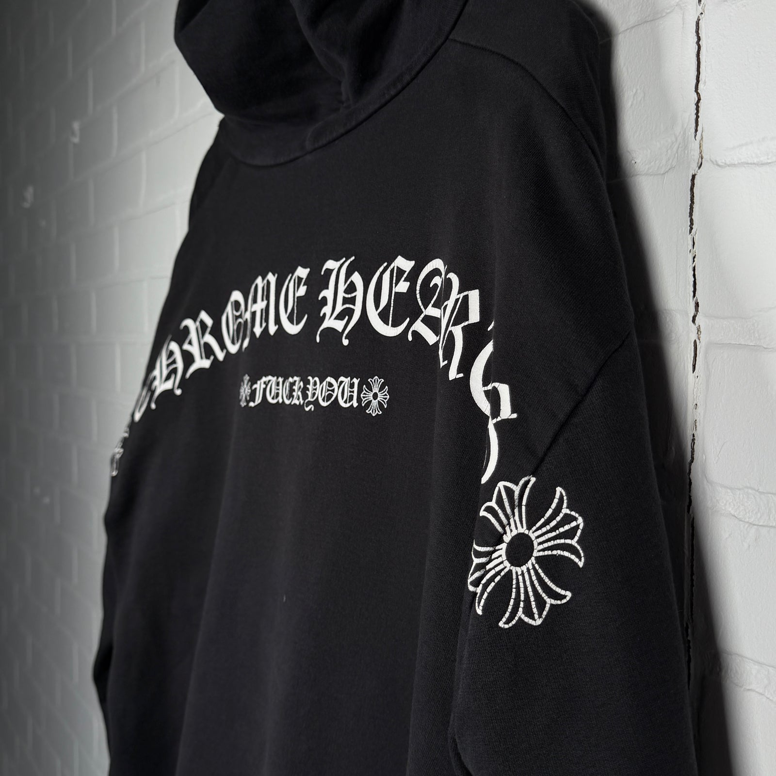 Chrome Hearts T-Bar Logo Zip Up Hoodie