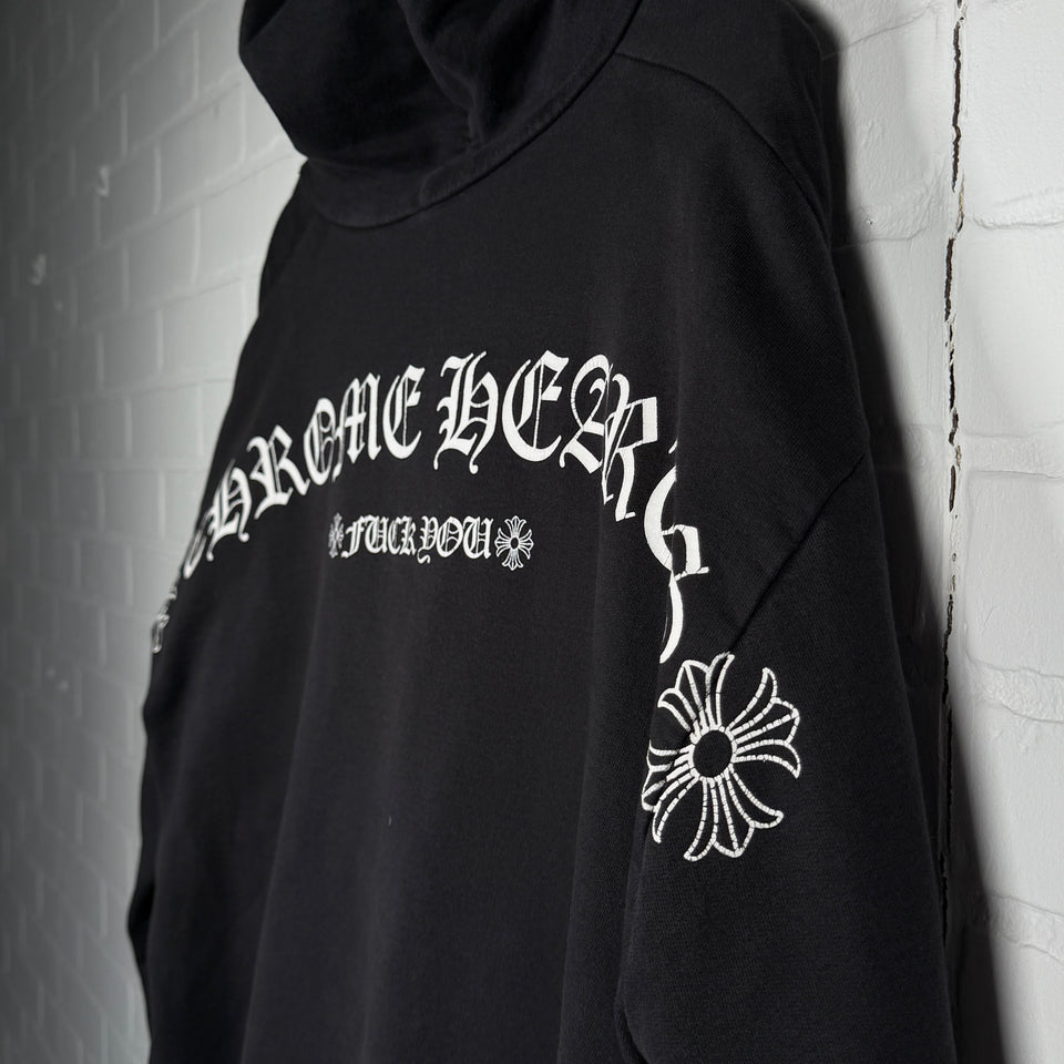 Chrome Hearts T-Bar Logo Zip Up Hoodie