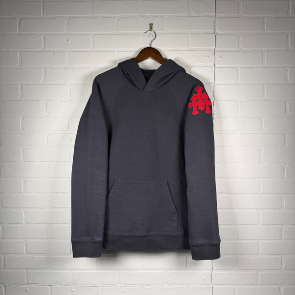 Chrome Hearts Red Triple Cross Patch Paper Jam Hoodie