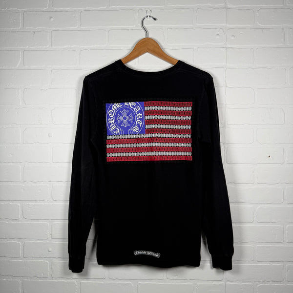 Chrome Hearts USA Flag Long Sleeve