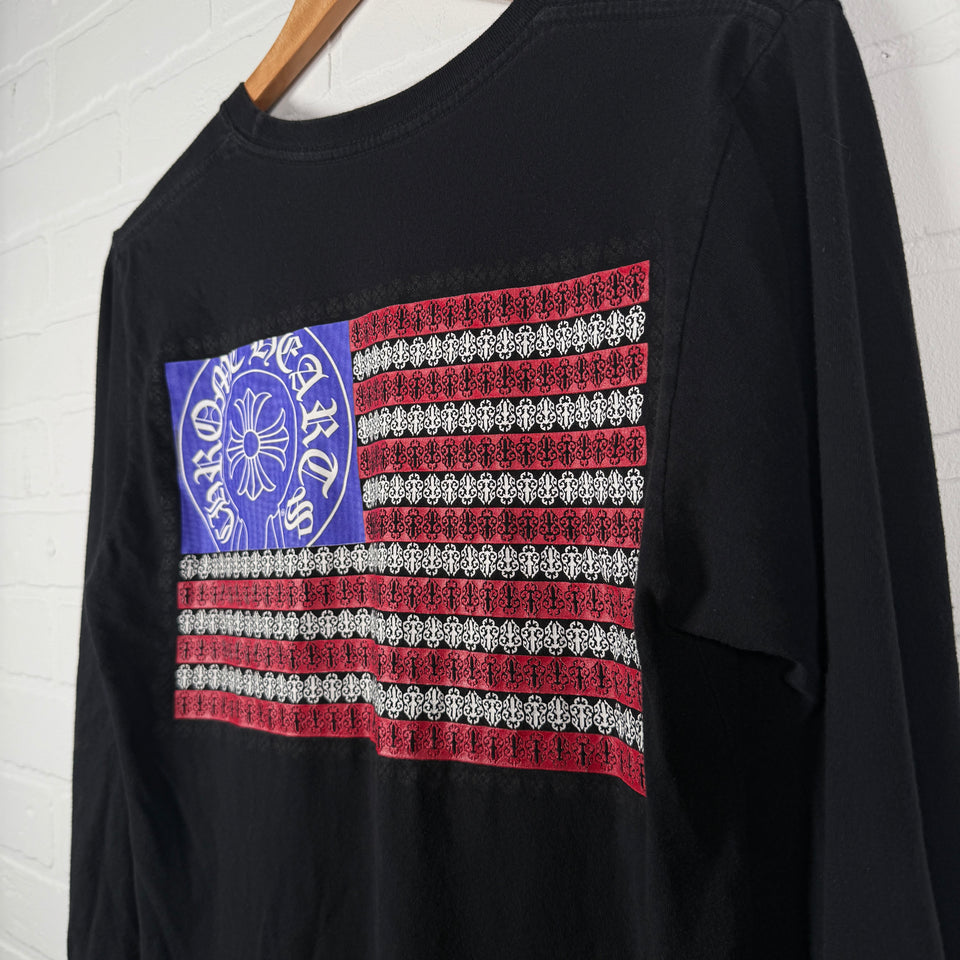 Chrome Hearts USA Flag Long Sleeve