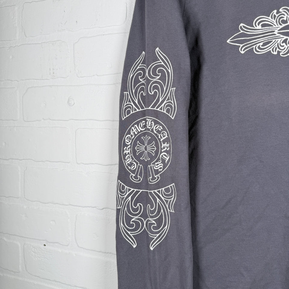 Chrome Hearts Vintage Floral Cross Long Sleeve