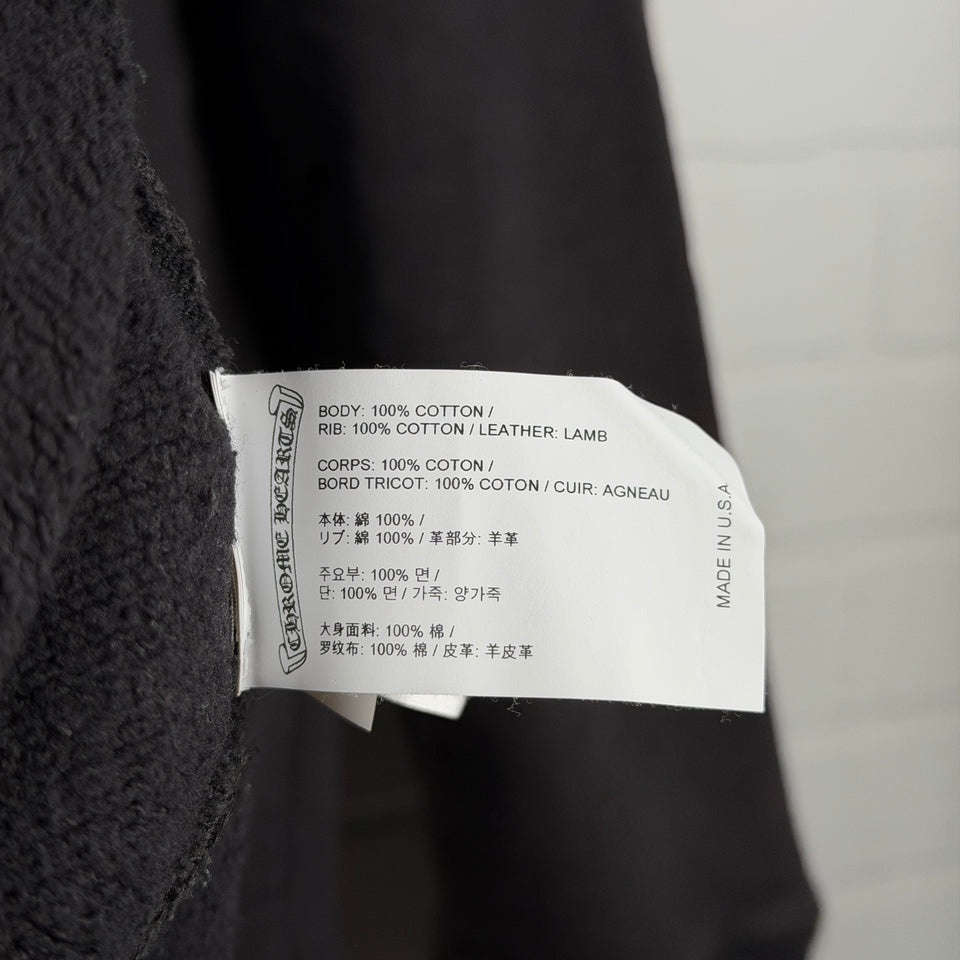 Chrome Hearts Black Triple Cross Patch Paper Jam Crewneck
