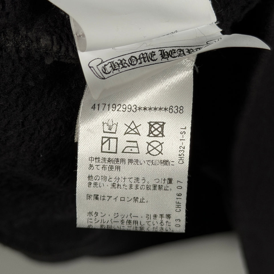 Chrome Hearts Black Triple Cross Patch Paper Jam Crewneck