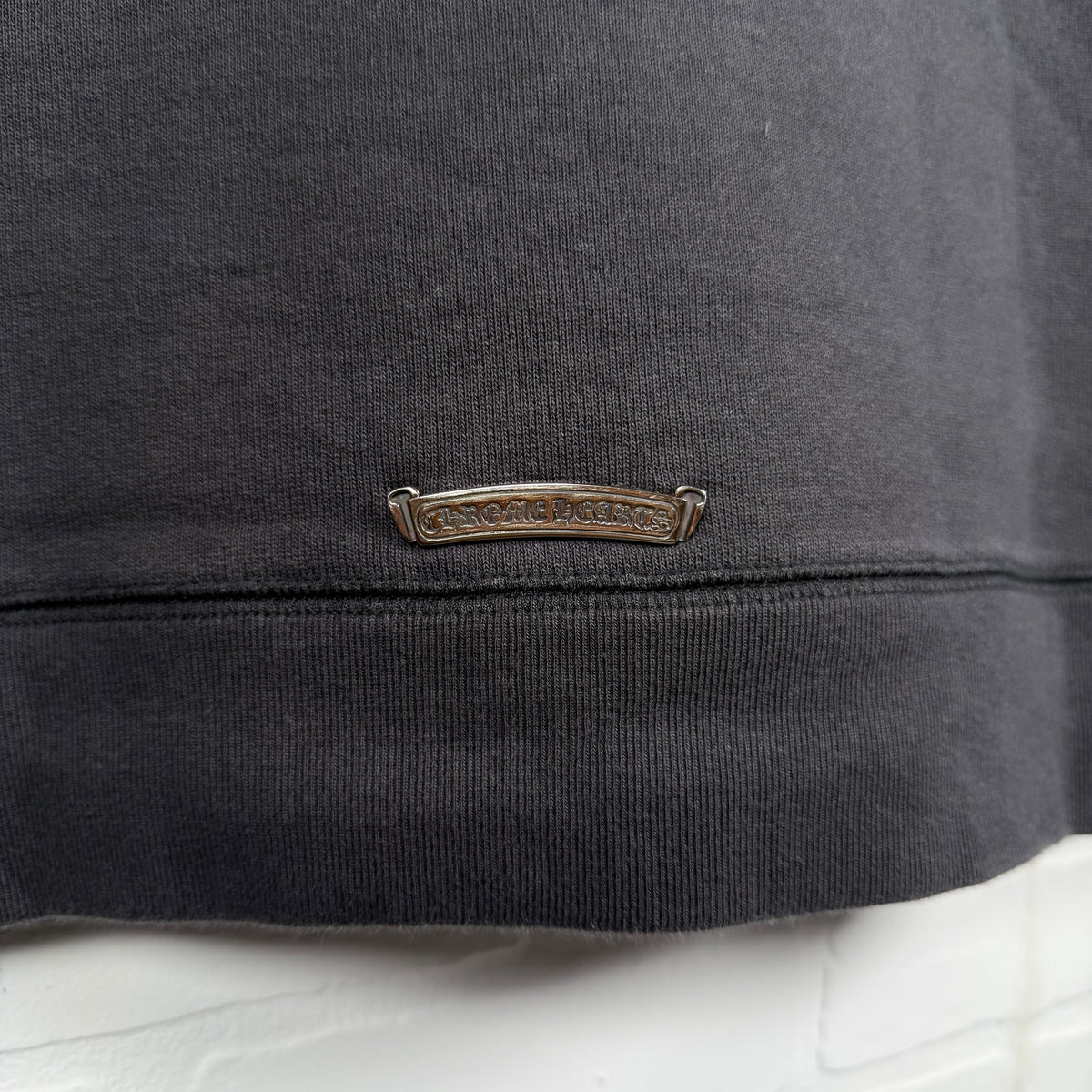Chrome Hearts Black Triple Cross Patch Paper Jam Crewneck