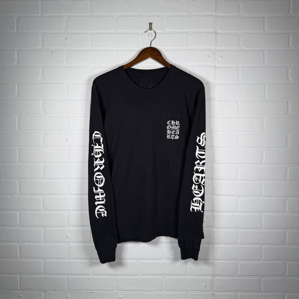 Chrome Hearts Eyechart Logo Long Sleeve
