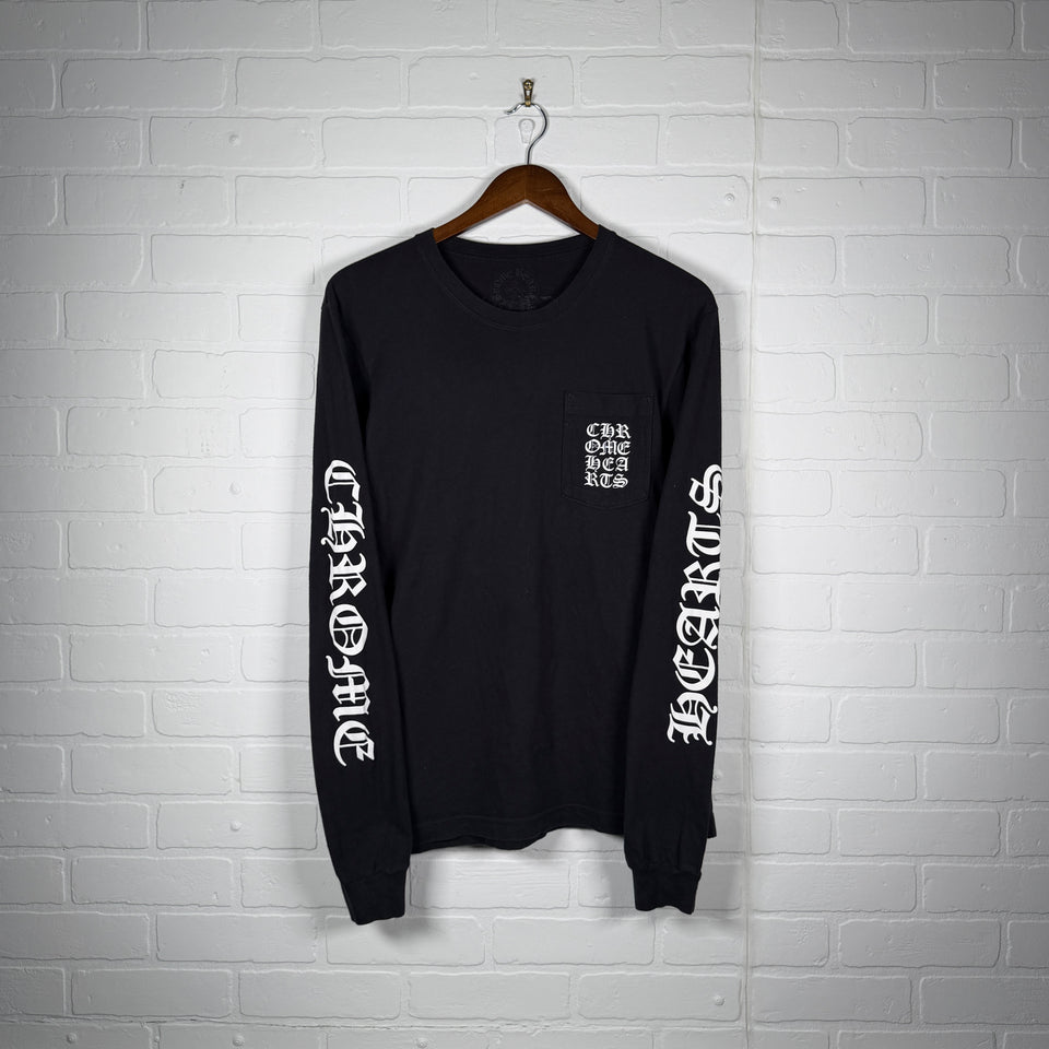 Chrome Hearts Eyechart Logo Long Sleeve