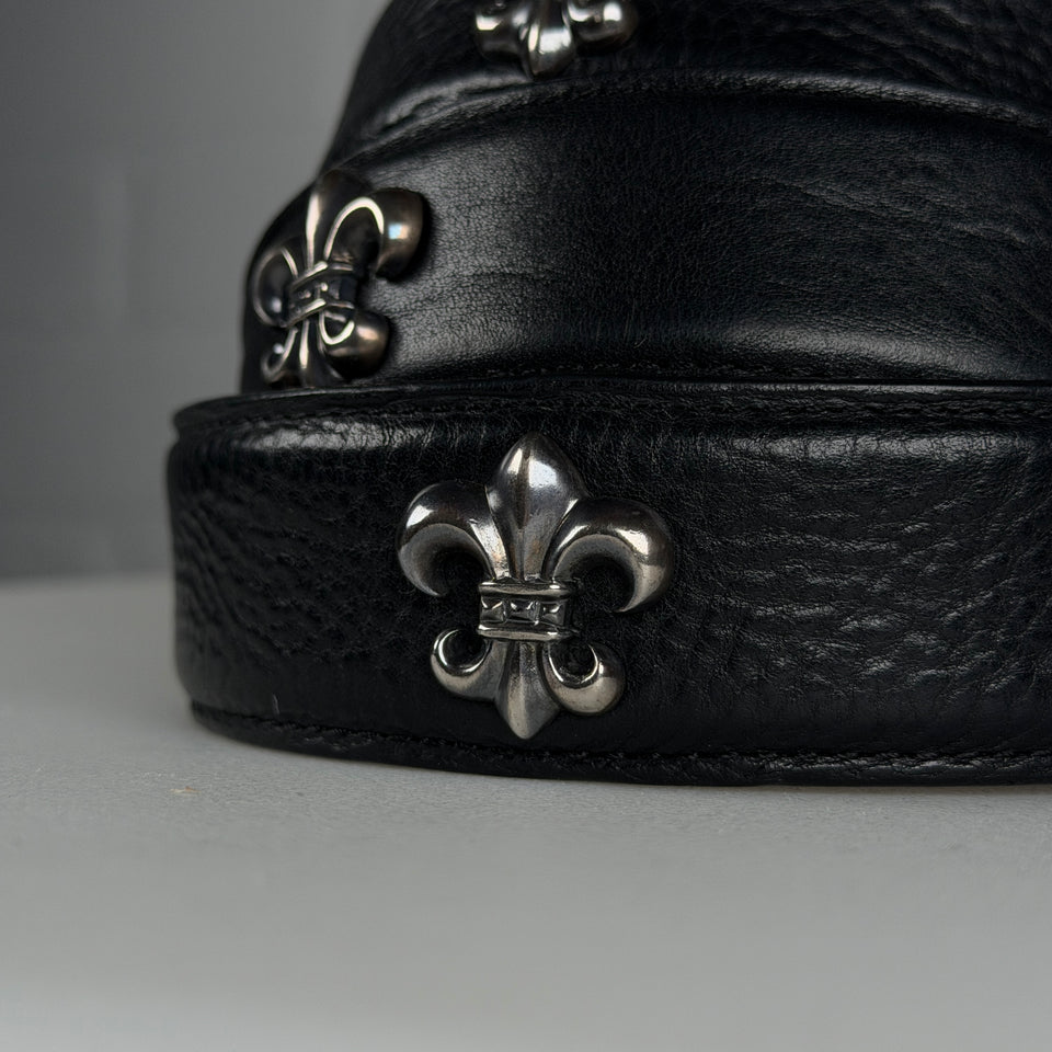 Chrome Hearts Fleur De Lis Pendant Belt Strap