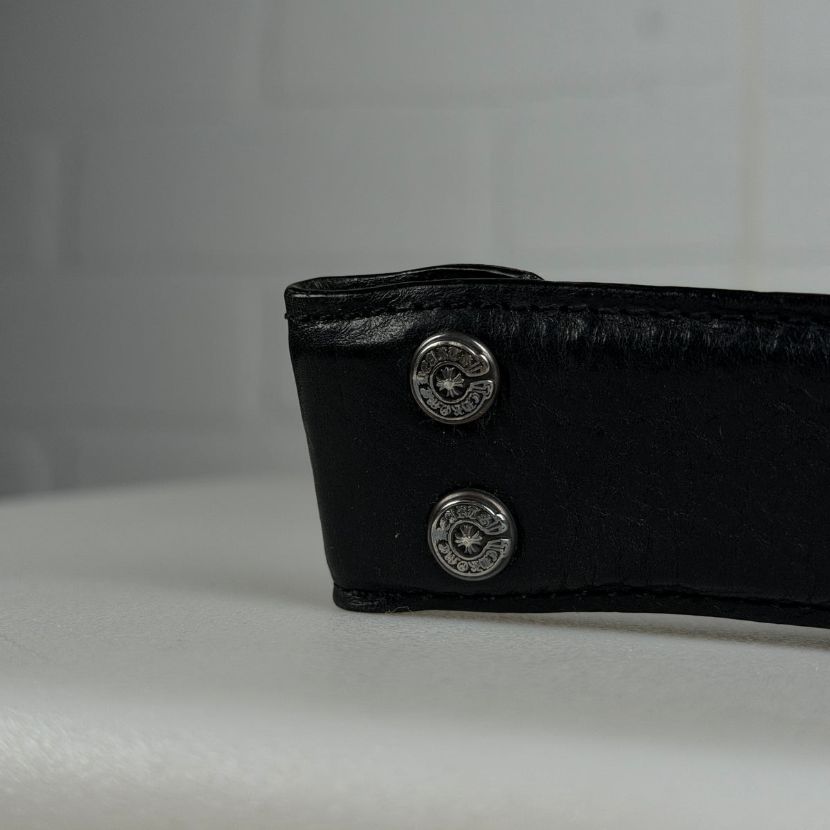 Chrome Hearts Fleur De Lis Pendant Belt Strap