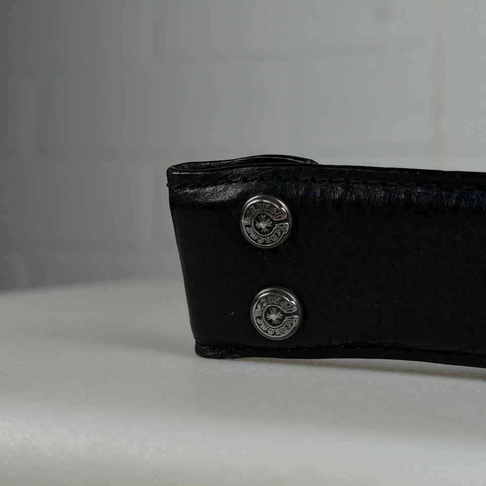 Chrome Hearts Fleur De Lis Pendant Belt Strap