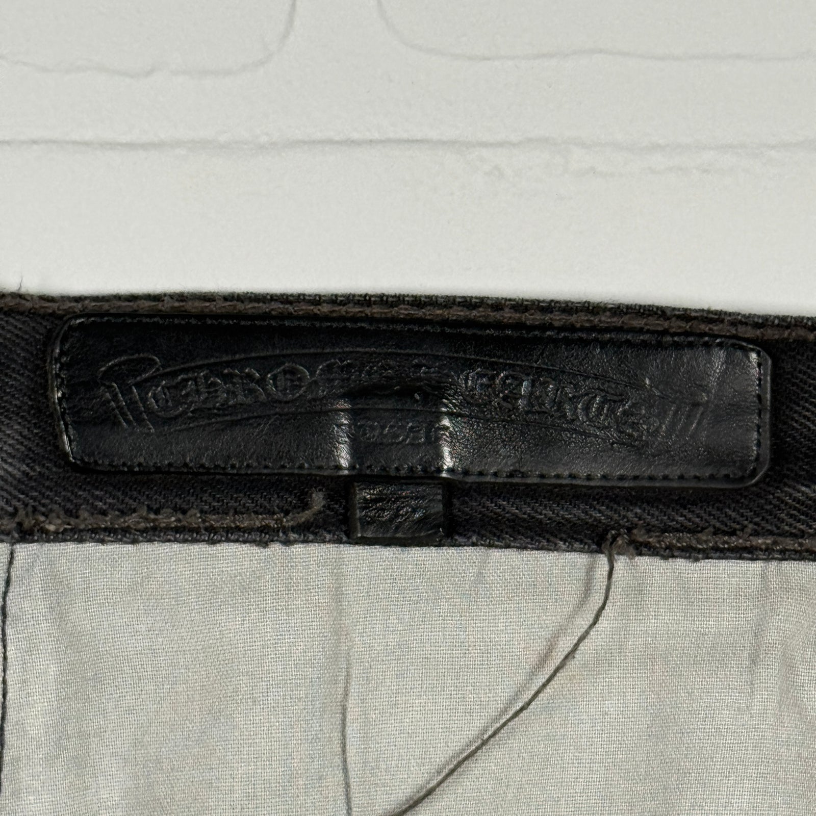Chrome Hearts Black Cross Patch Jeans