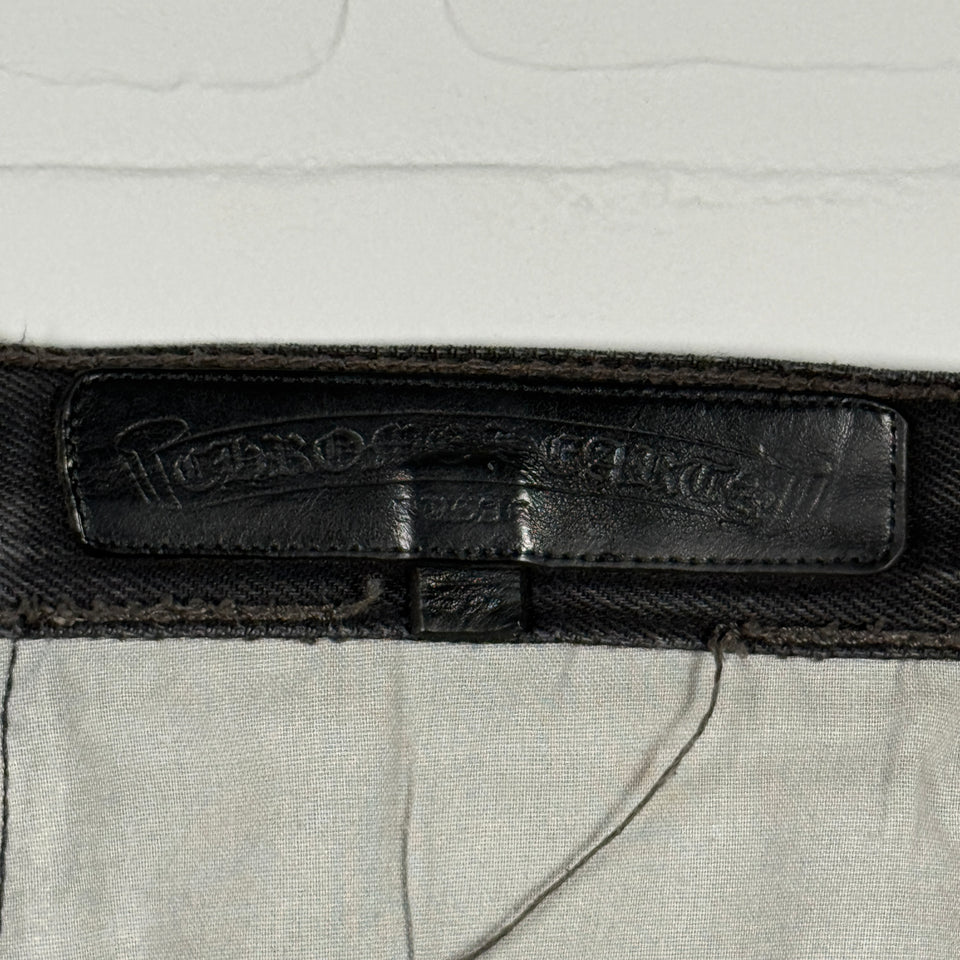 Chrome Hearts Black Cross Patch Jeans
