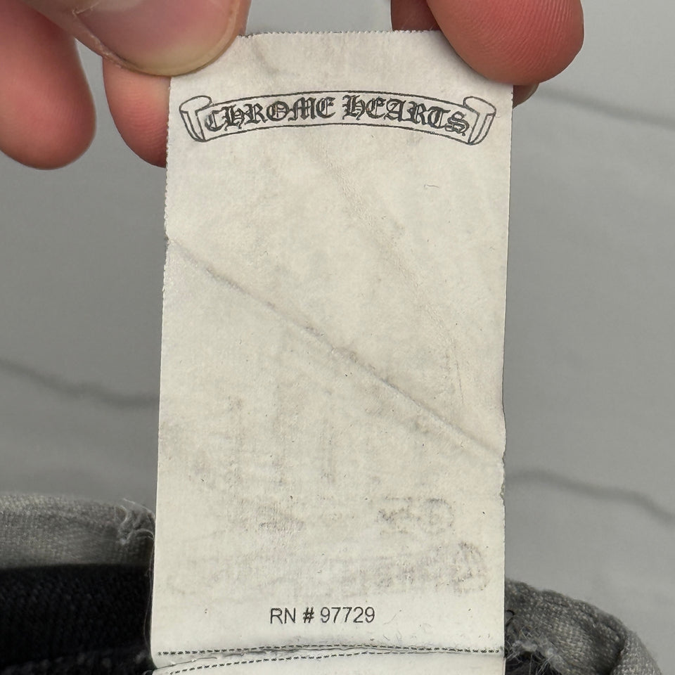 Chrome Hearts Black Cross Patch Jeans
