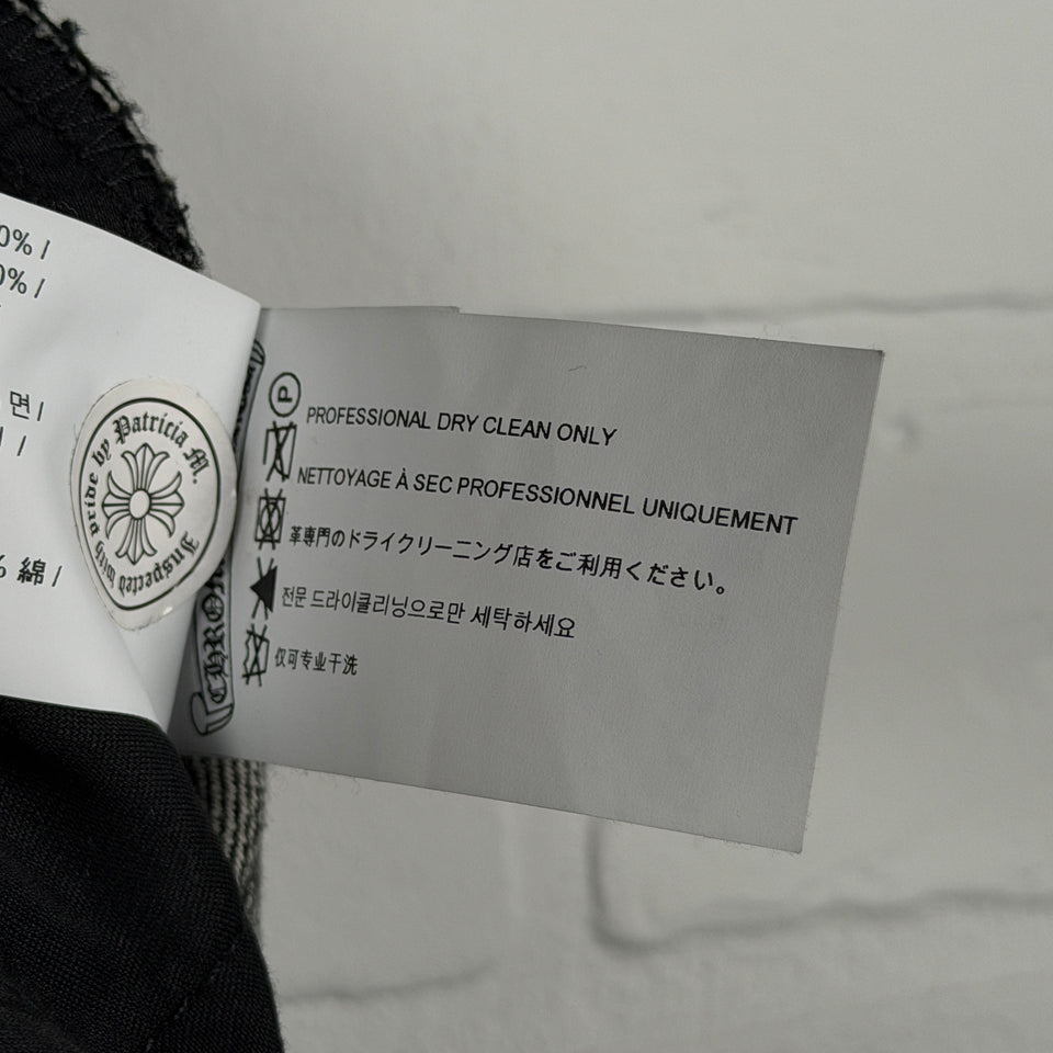 Chrome Hearts Fleur Knee Black Star Patch Jeans