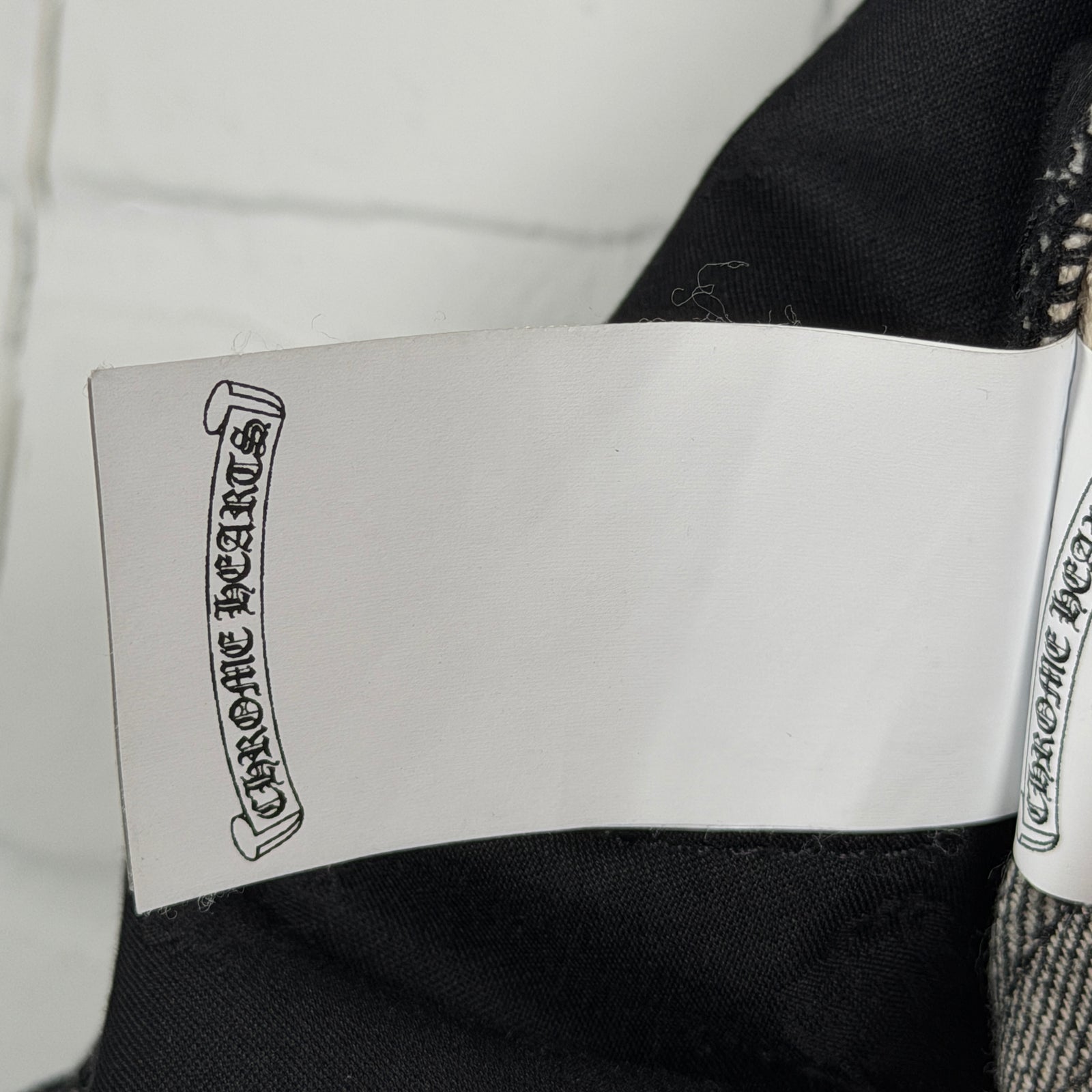 Chrome Hearts Fleur Knee Black Star Patch Jeans