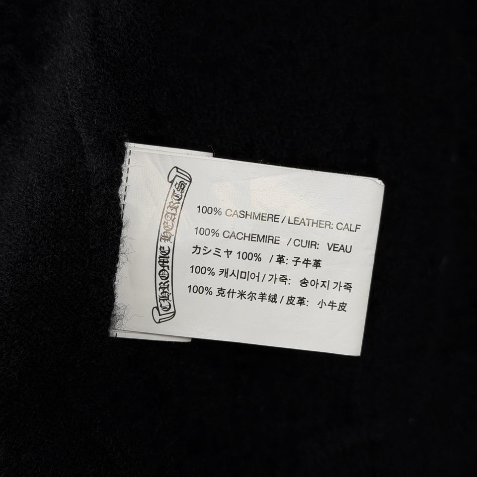 Chrome Hearts Cashmere Spine Black Plus Patch Zip Up Hoodie