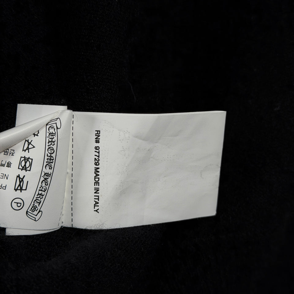 Chrome Hearts Cashmere Spine Black Plus Patch Zip Up Hoodie