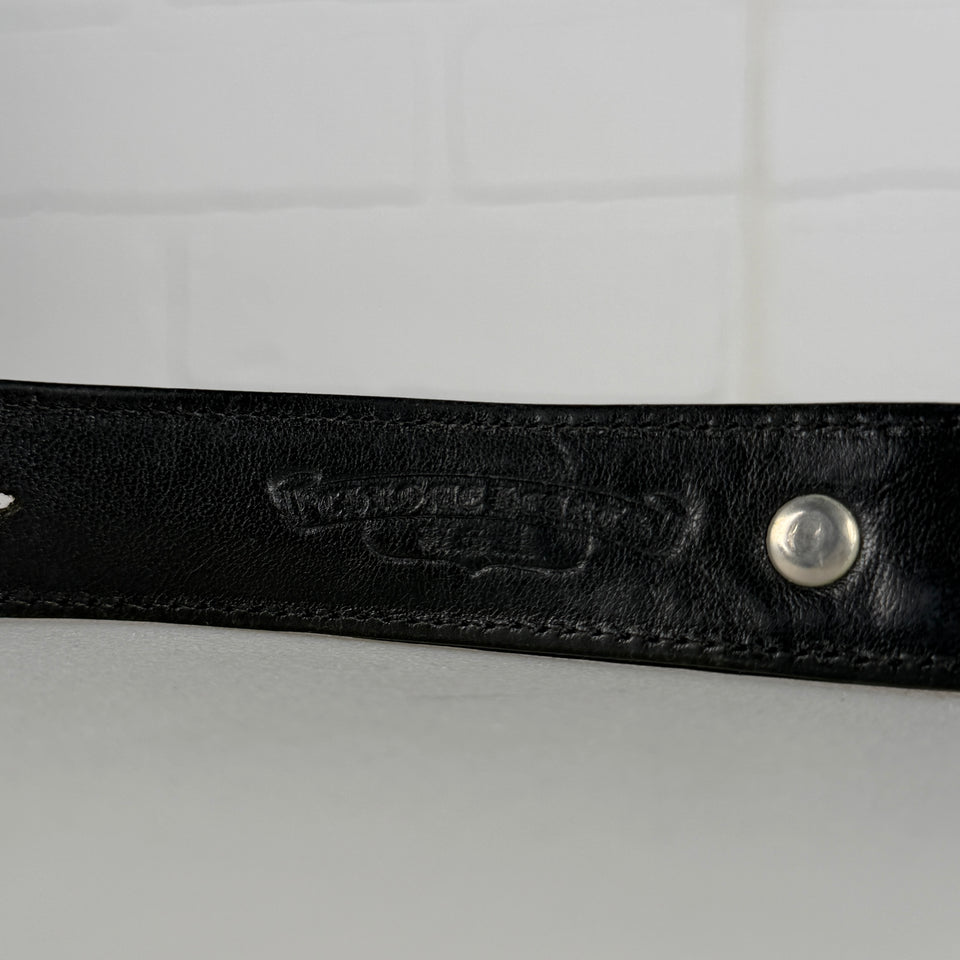 Chrome Hearts Vintage Silver Plus Cross Studded Mini Gunslinger Belt