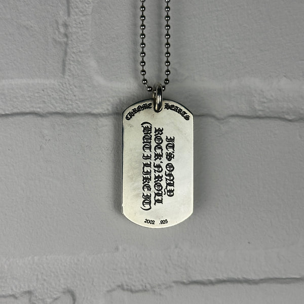 Chrome Hearts Rolling Stones Dog Tag Pendant