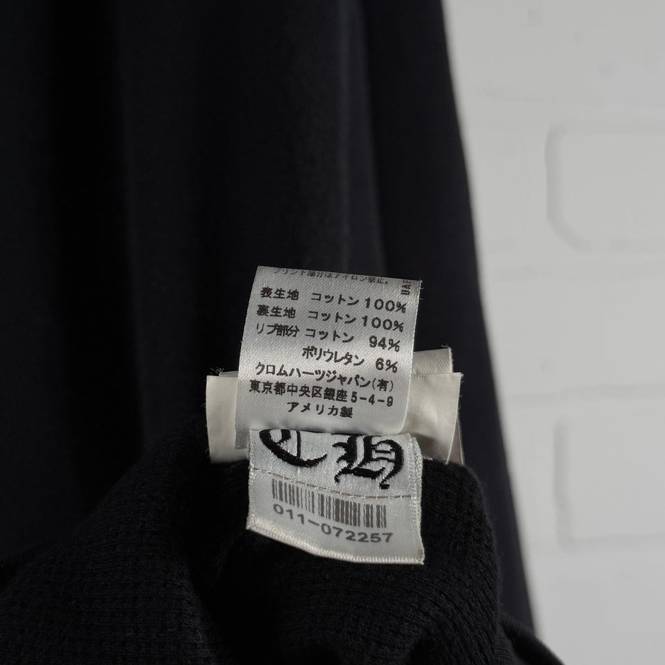 Chrome Hearts Thermal T-Bar Logo Floral Cross Horseshoe Zip Up Hoodie