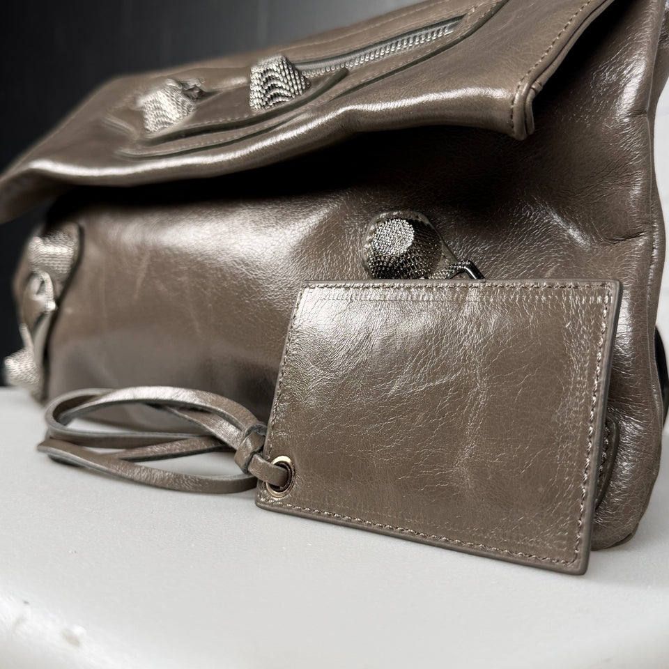 Balenciaga Leather Envelope Clutch Bag