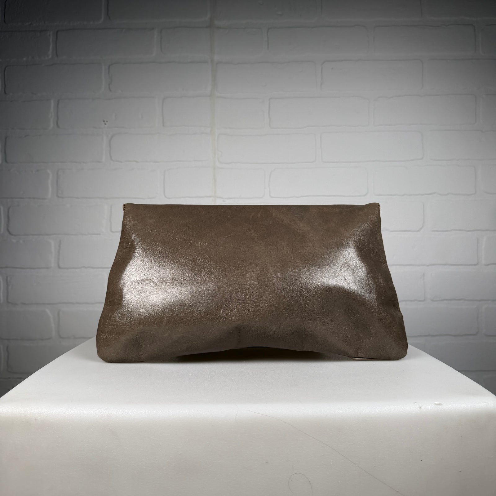 Balenciaga Leather Envelope Clutch Bag