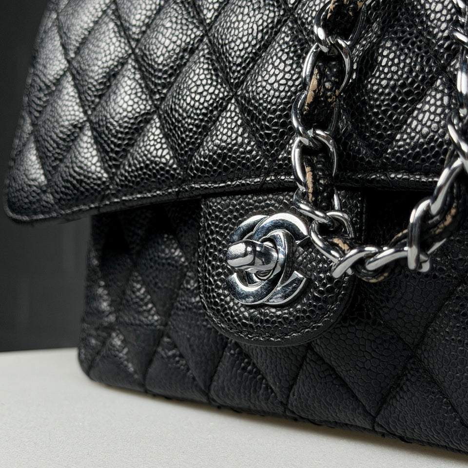 Chanel Classic Quilted Caviar Double Flap Bag