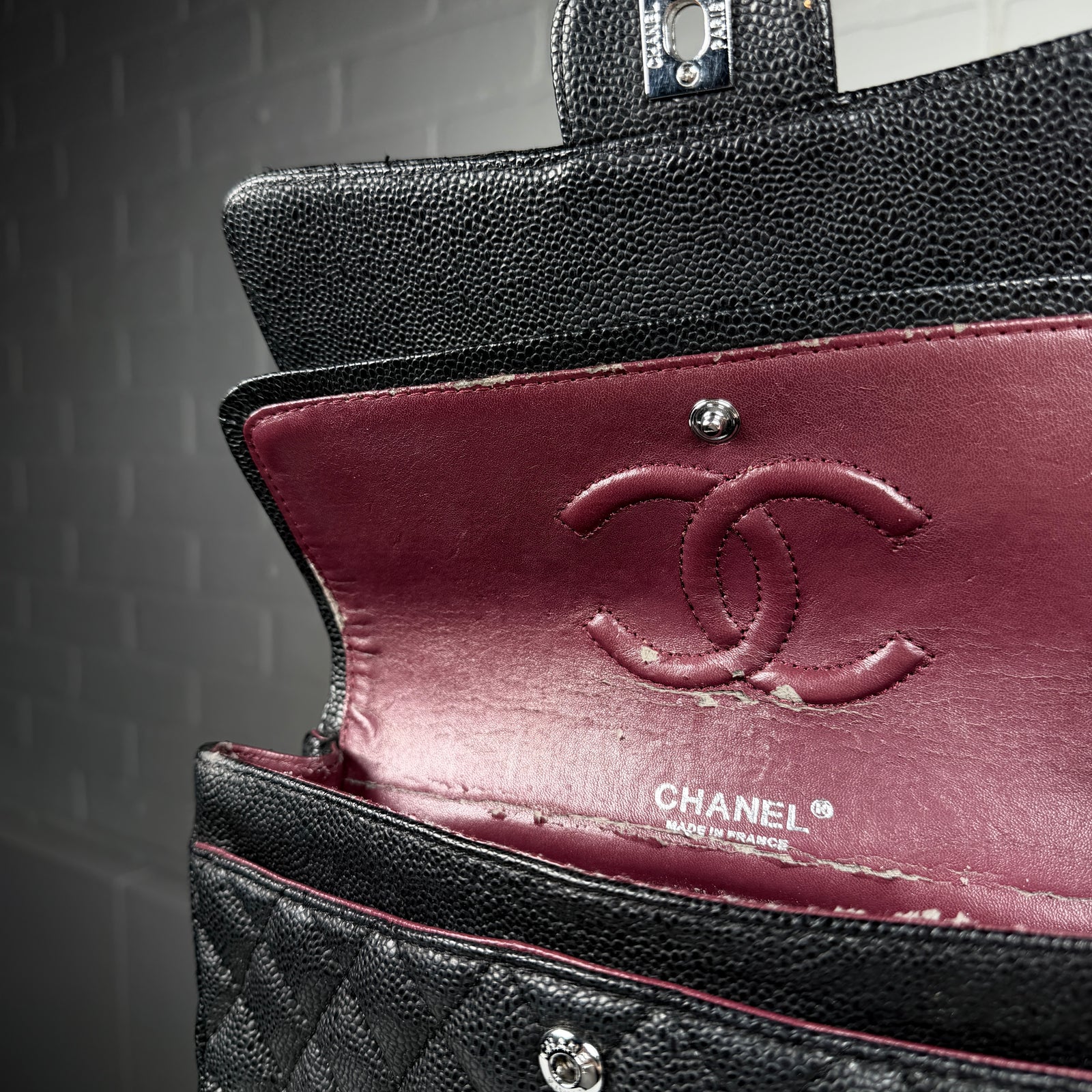 Chanel Classic Quilted Caviar Double Flap Bag