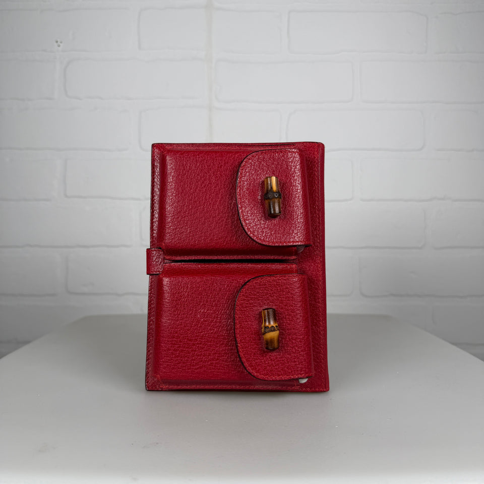 Gucci Leather Double Playing Card Decks & Notebook Bridge Set