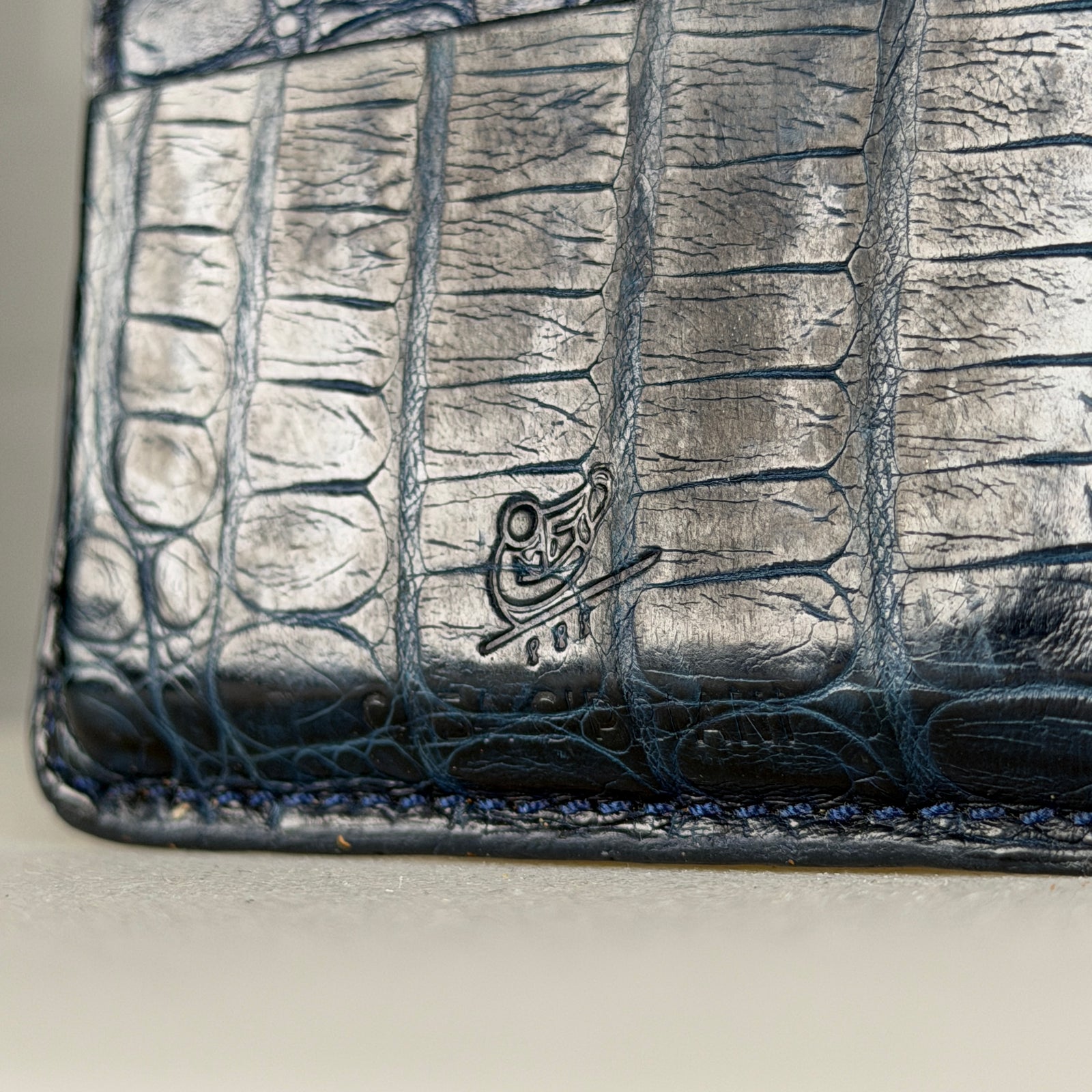 Casa Cirpiani Blue Alligator 1/1 Cardholder
